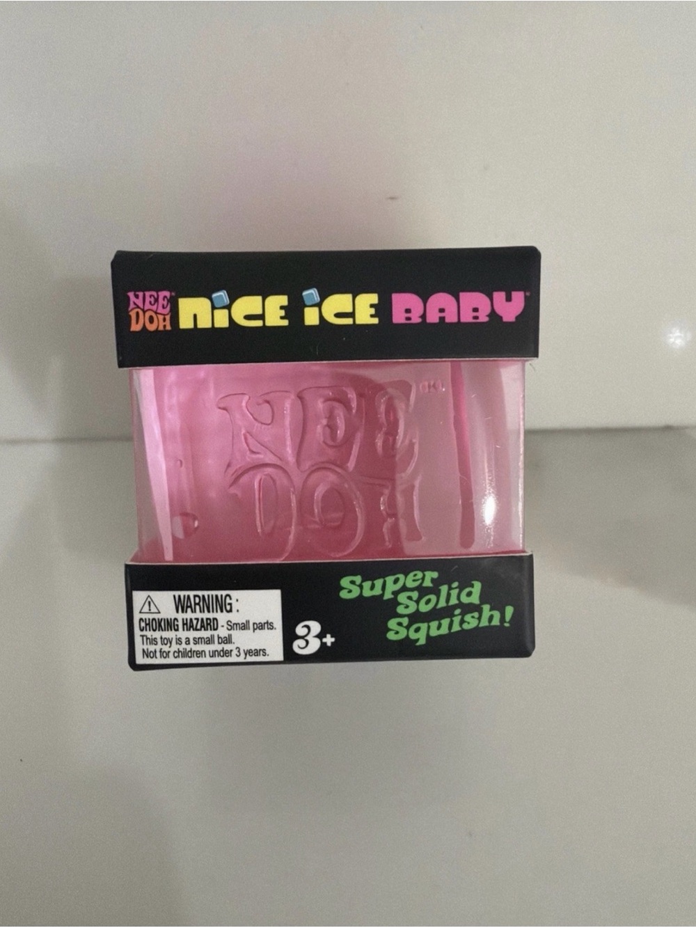 NIB Authentic Schylling NeeDoh Nice Ice Baby Single 1.25” PINK Mini Cube